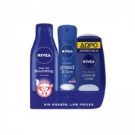 NIVEA Set Spray Procect&Care 0% Alcohol 150ml + Δώρο Shower Crème 250ml - Body Milk Nourishing 250ml