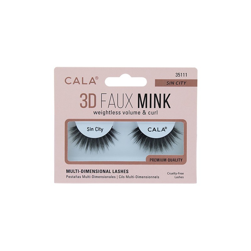 CALA Βλεφαρίδες 3D Faux Mink Lashes Sin City