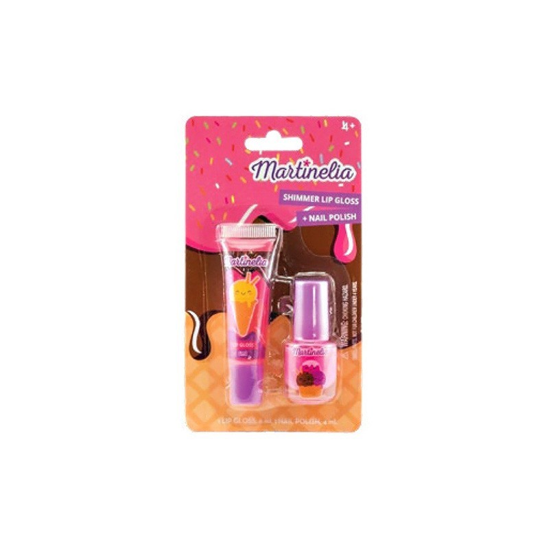MARTINELIA Yummy Beauty Duo Lip Gloss & Nail Polish (11900)