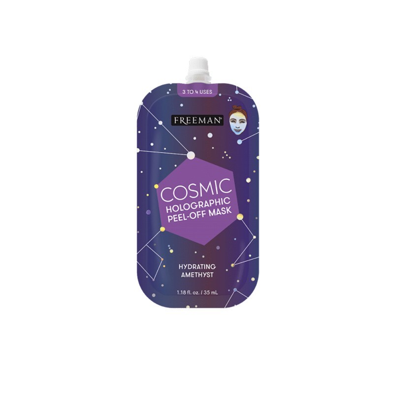 FREEMAN Beauty Cosmic Holographic Peel-Off Hydrating Amethyst Mask 35ml