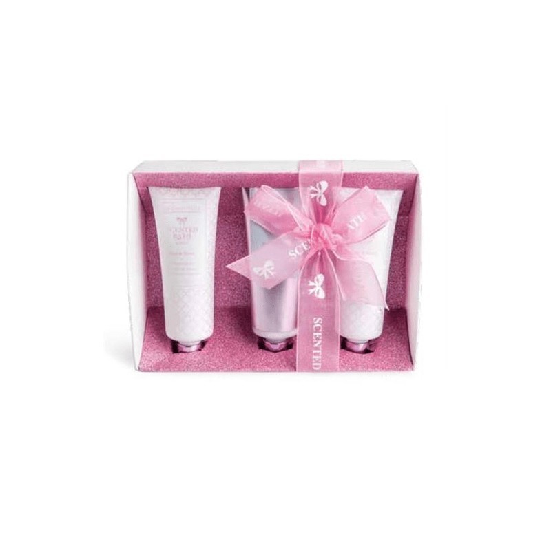 IDC Institute Gift Set Scented Bath Rose Box Rose & Honey Hand Lotion 3τμχ (88154)