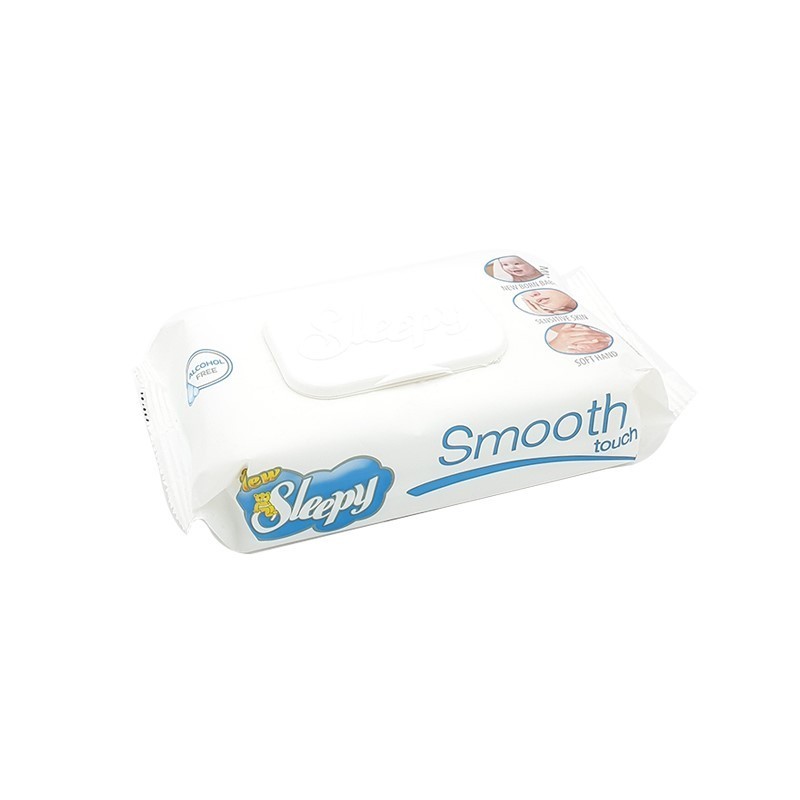 SLEEPY Μωρομάντηλα με Καπάκι Smooth Touch 100τμχ