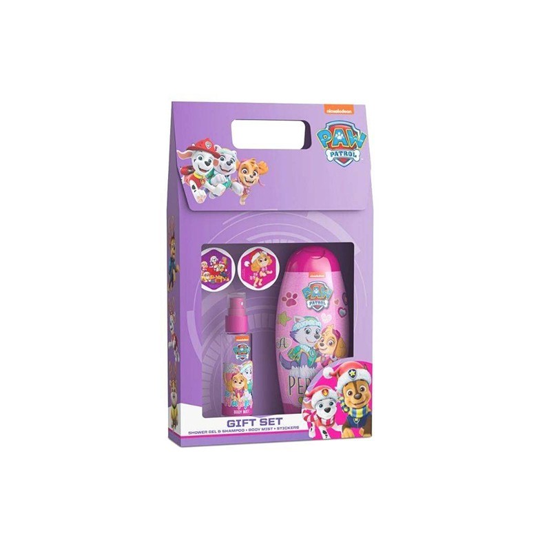 PAW PATROL Perfect Team Παιδικό Σετ Body Mist 110ml Shower Gel & Shampoo 250ml & Stickers