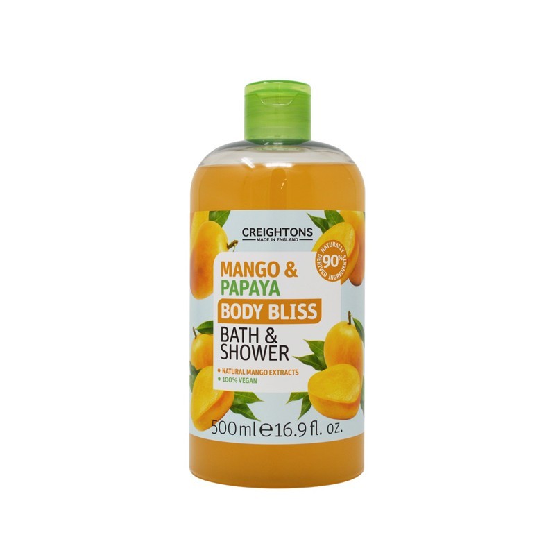 CREIGHTONS Vegan Bliss Mango & Papaya Bath & Shower Gel 500ml