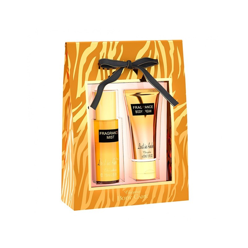 CHICPHIA Gift Set Lost in Amber Parfume Mist 75 ml & Body Cream 57ml