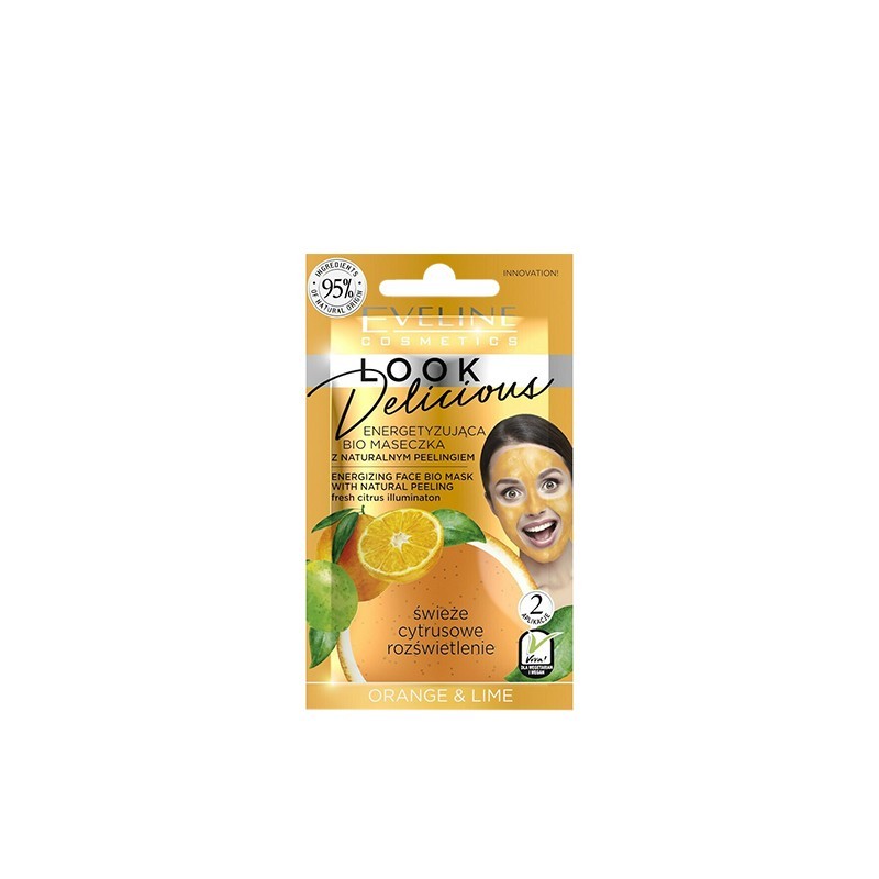 EVELINE Look Delicious Energizing Face Bio Mask Orange & Lemon 10gr