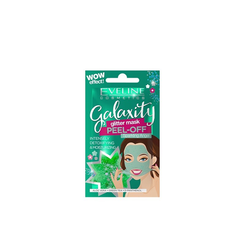 EVELINE Galaxity Glitter Green Intensely Detoxifying & Moisturizing 10gr