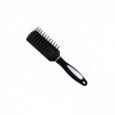 HAIR FASHION Πλαστική Βούρτσα Μαλλιών Μαύρη Πλακέ Αέρος 22x4.5cm