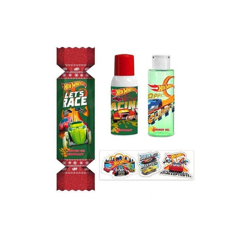 HOT WHEELS Lets Race Παιδικό Σετ Καραμέλα Deodorant 100ml Shower Gel & Shampoo 100ml & Stickers