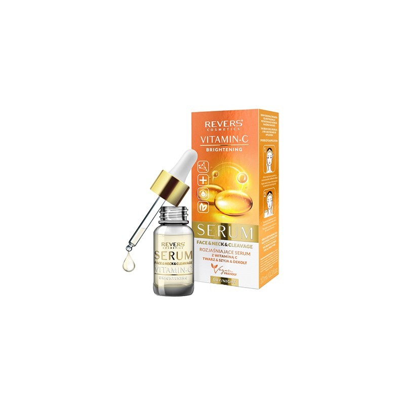 REVERS Brightening Serum for Daily Care of Face, Neck and Cleavage - Vitamin C 10ml