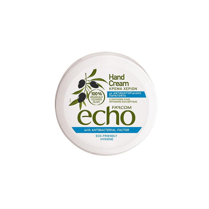 FARCOM Echo Κρέμα Χεριών Aντιβακτηριδιακή με Ελιά & Βιταμίνη Ε 200ml
