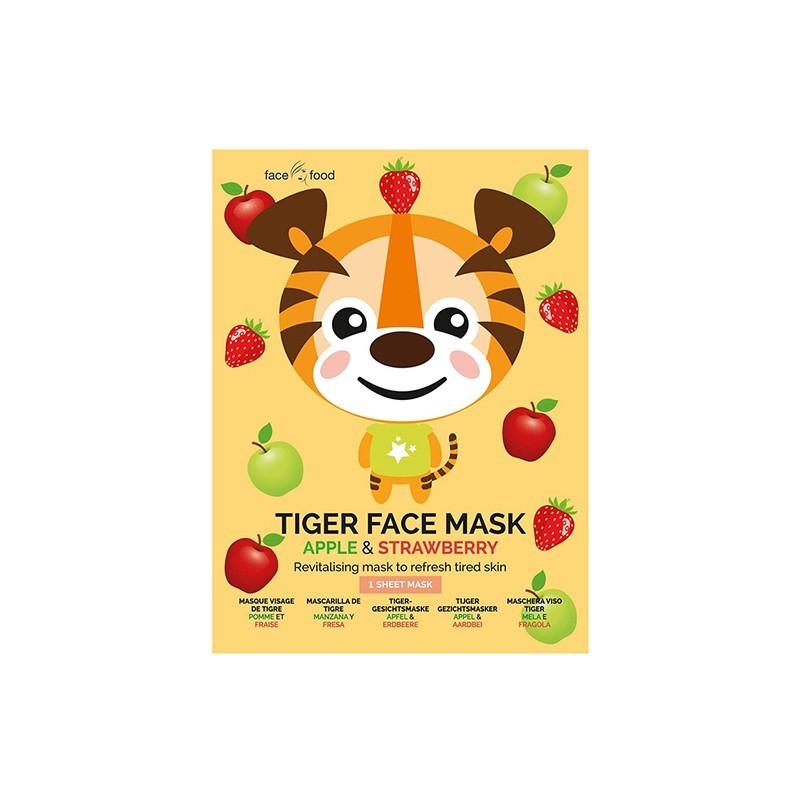 MONTAGNE JEUNESSE  7h Heaven Tiger Face Mask with Apple & Strawberry
