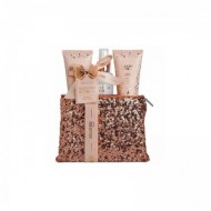 IDC INSTITUTE Orange & Cedar Wood Scented Bath Bag Gift Set