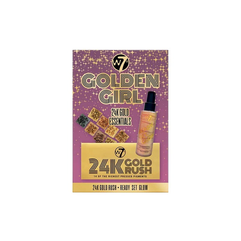 W7 Golden Girl 24K Gold Rush Makeup Set