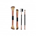 SWEET ROSE Makeup Brushes Professional Set  Διπλης Οψης 4pcs