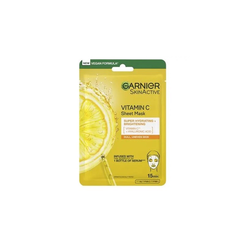 GARNIER SkinActive Super Hydrating & Brightening Vitamin C Sheet Mask 28g