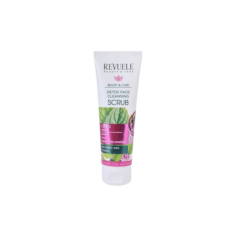 REVUELE Detox Face Cleansing Scrub Clay and Menthol 80ml