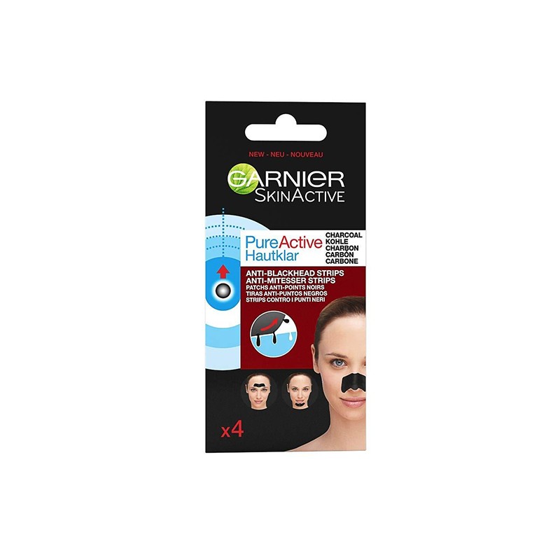 GARNIER Pure Active Charcoal Nose Strips 4τμχ