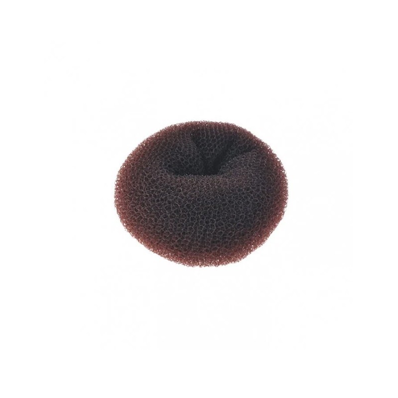 FASHION Μπομπάρι Μαλλιών Στρογγυλό Καφέ 8cm