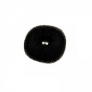 FASHION Μπομπάρι Μαλλιών Στρογγυλό Μαύρο 10cm