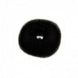 FASHION Μπομπάρι Μαλλιών Στρογγυλό Μαύρο 12cm