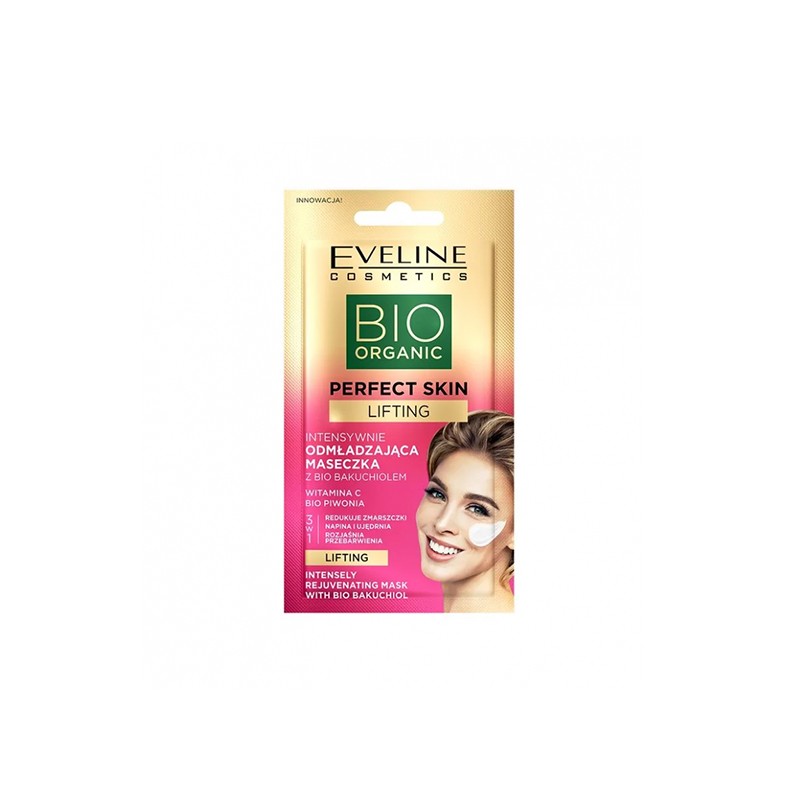 EVELINE BIO Organic Perfect Skin Μάσκα Προσώπου Ανανέωσης Δέρματος Bio Bakuchiol 8ml