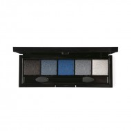 GRIGI Pro Metallic Eyeshadow Palette - 5 Colors Blue Black Smokey No 509