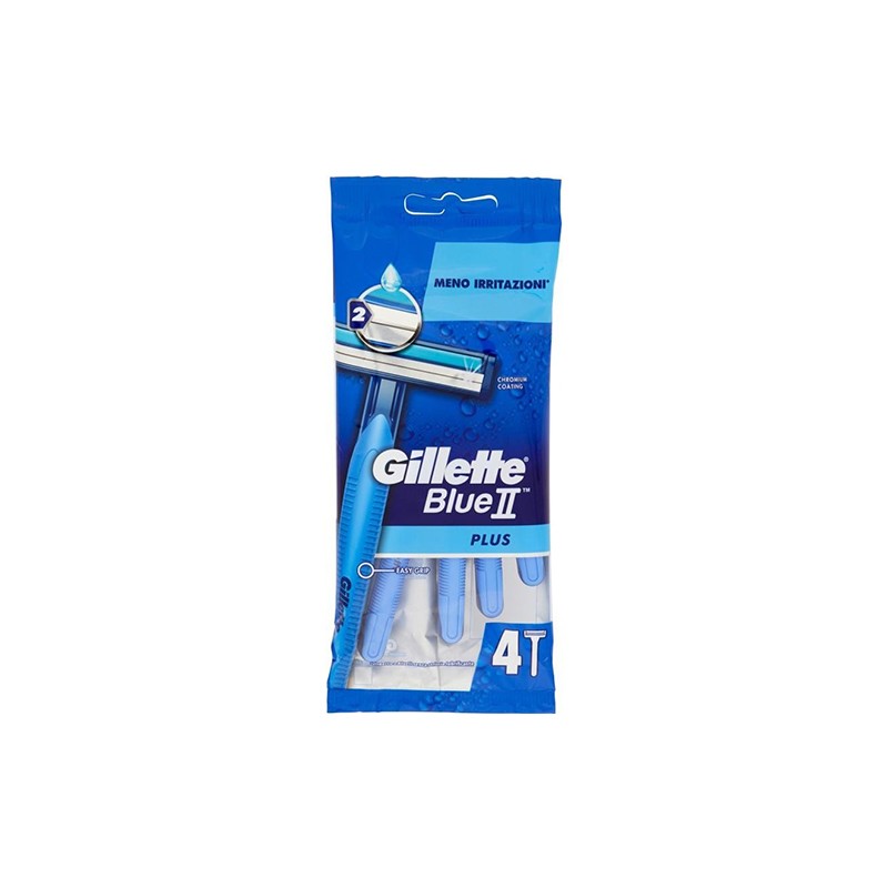 GILLETTE Blue II Plus Σακουλάκι 4τμχ