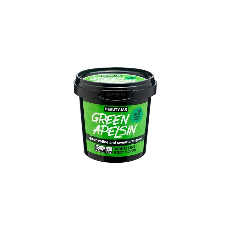 BEAUTY JAR Green Apelsin Scrub Σώματος Modellage 200gr