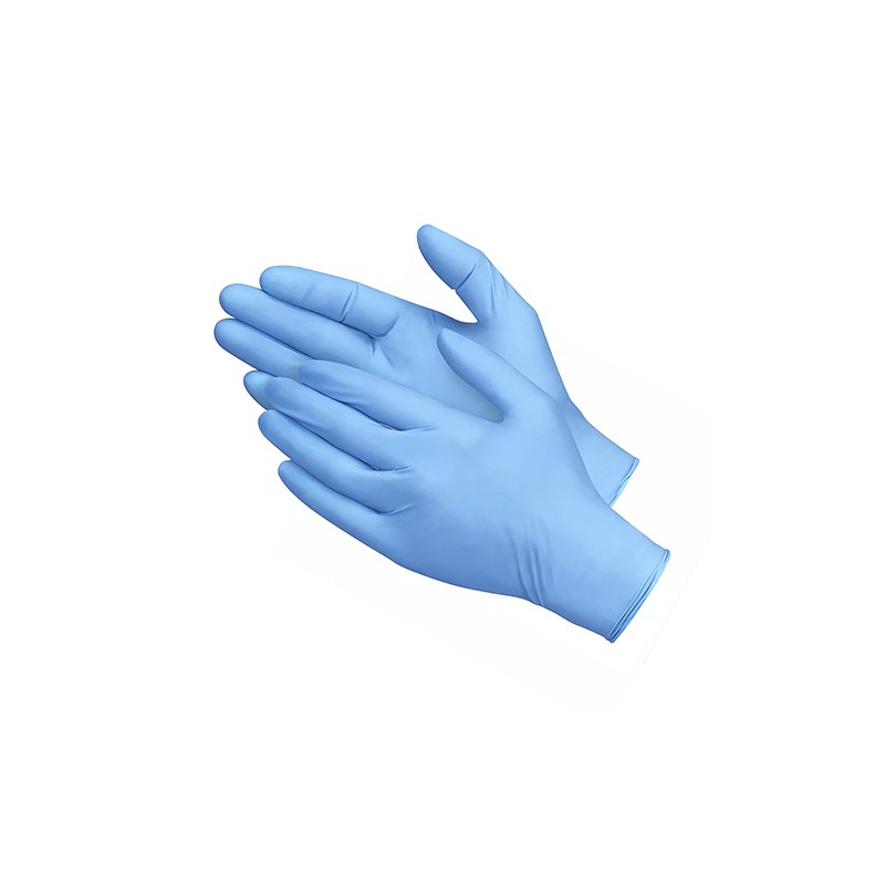 H&B GLOBAL Γάντια Νιτριλίου μιας χρήσης Powder Free Blue 100τμχ Medium