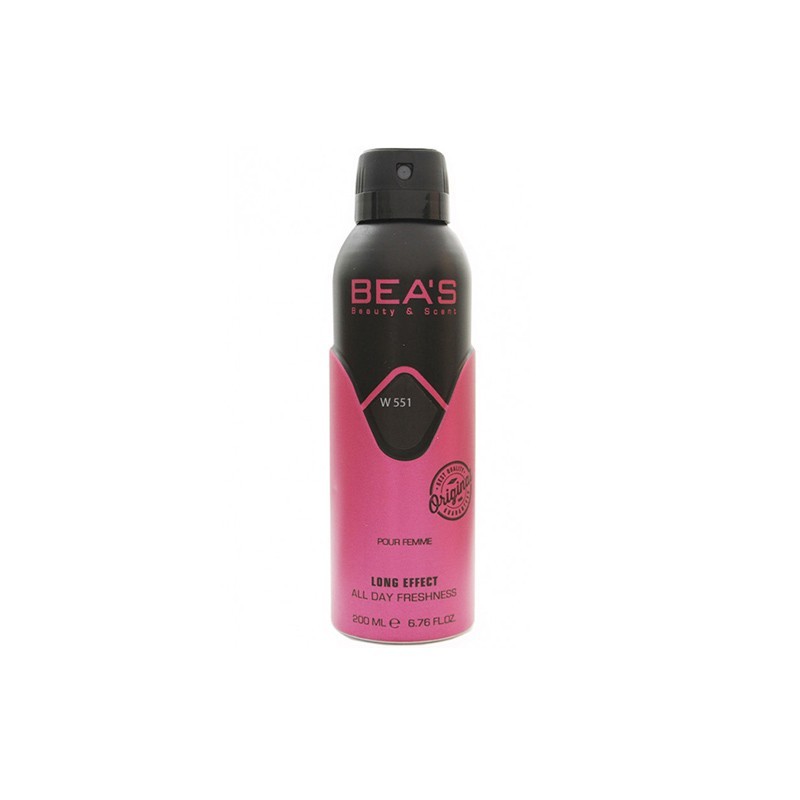 BEAS Deodorant Body Spray No W551 200ml Woman