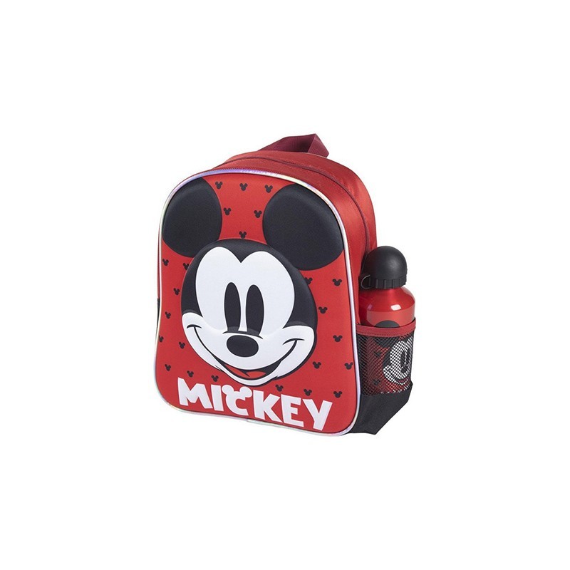 DISNEY Παιδικό Backpack 3D με Παγούρι Mickey