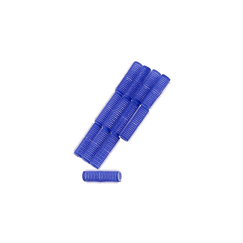 HAIRWAYS Αυτοκόλλητα Ρολευ Μαλλιών Μπλε 12 τμχ 18mm