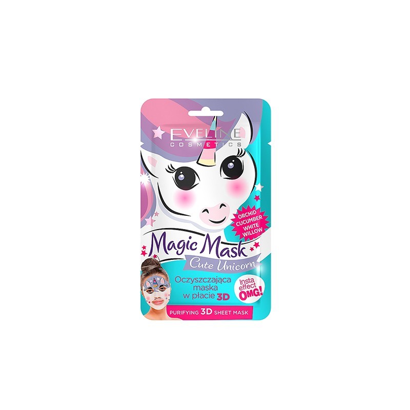 EVELINE Magic Mask Cute Unicorn Purifying 3D Sheet Mask