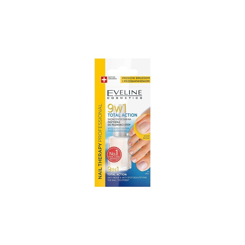 EVELINE Nail Therapy 9 In1 Total Action Toe Treatment 12ml
