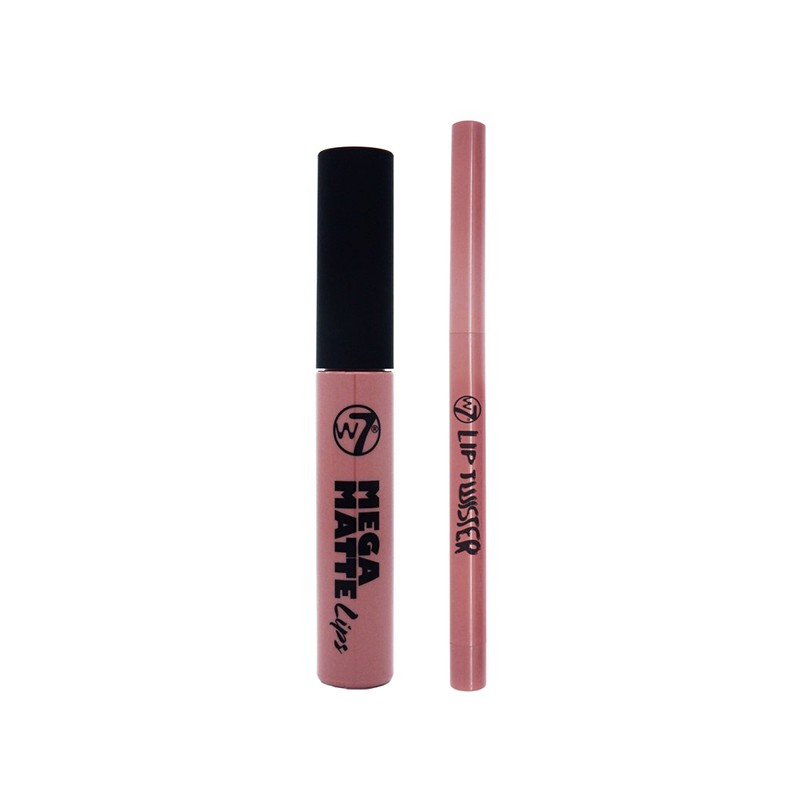 W7 The Little Bang Set Lipgloss & Lip Pencil Pink