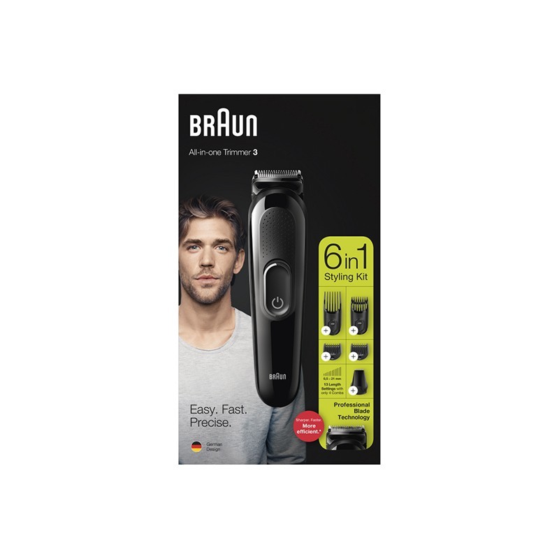 4210201282112BRAUN All in One Rechargeable Trimmer 3 MGK3225_beautyfree.gr