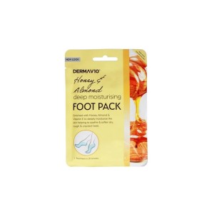 5060337728560DERMA V10 Moisturising Foot Pack Treatment Honey_beautyfree.gr