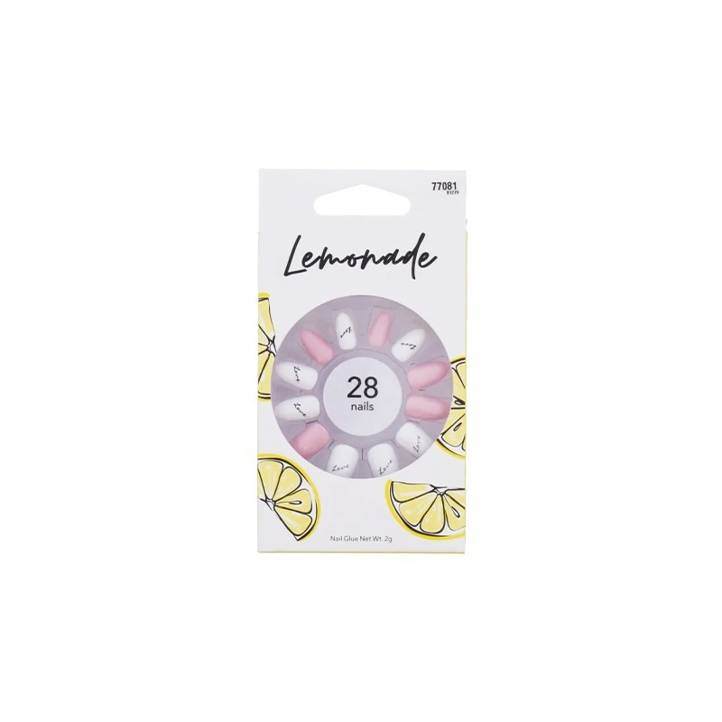 79181770811LEMONADE Pink Nails With Love Accent 28pcs_beautyfree.gr