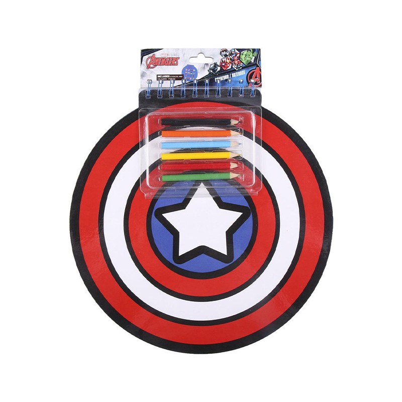 8445484120509AVENGERS Captain America Τετράδιο Ζωγραφικής_beautyfree.gr