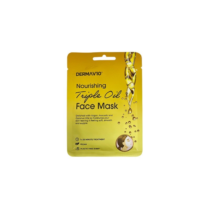 5056235401926DERMA V10 Triple Oil Nourishing Face Mask_beautyfree.gr