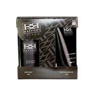 RAPPORT Black Gift Set Body Spray 150ml & Bath & Shower Gel 150ml