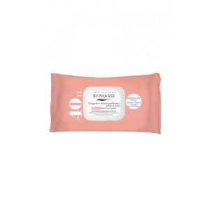 8436097091911BYPHASSE Make-Up Remover Wipes Pomegranate & Green Tea 40pcs_beautyfree.gr