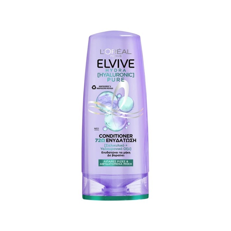 3600524160845LOREAL ELVIVE Hydra Hyaluronic Pure Conditioner 300ml_beautyfree.gr
