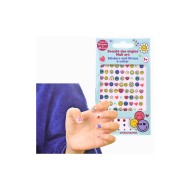 SMILEY Card Set 72 Nail Stickers & 24 Strass