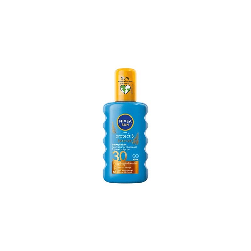 4005808653683NIVEA SUN Protect & Bronze Pump Spray SPF 30 200ml_beautyfree.gr