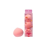 BEAUTY SALON Beauty Blender Powder Puff Set 3pcs Peach