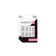 ELEGANT TOUCH Perfect 10 Pre-Glued 24 Nails 12 Sizes Rose PinK