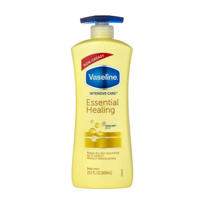 8901030841095VASELINE Intensive Care Essential Healing Lotion Pump 600ml_beautyfree.gr