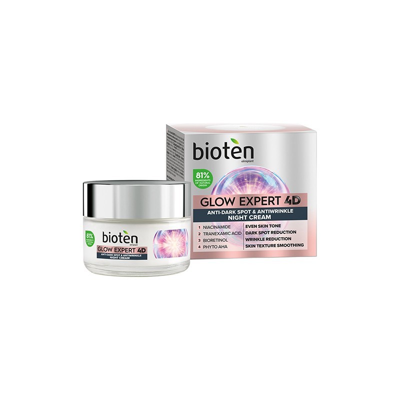 5201314171812BIOTEN Glow Expert 4D Κρέμα Νυκτός Κατά Των Πανάδων & Των Ρυτίδων 50ml_beautyfree.gr